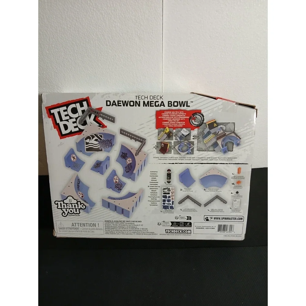 Tech Deck Daewon Mega Bowl Set X-Connect Park Creator Fingerboard Skateboard